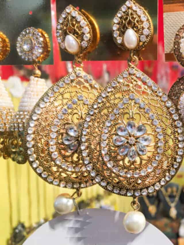 traditional Rajasthani earrings from india